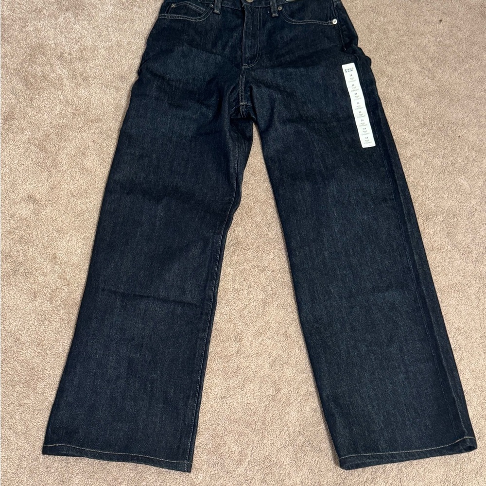 Uniqlo Women's Dark Blue Straight Leg Jeans